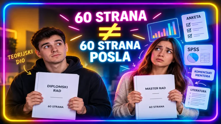 Cijena izrade diplomskog i master rada – izrada master rada i obim posla