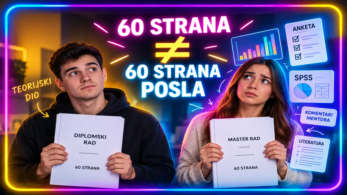 Cijena izrade diplomskog i master rada – izrada master rada i obim posla