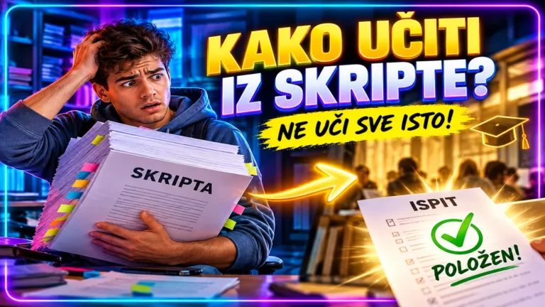 Kako učiti iz skripte i položiti ispit