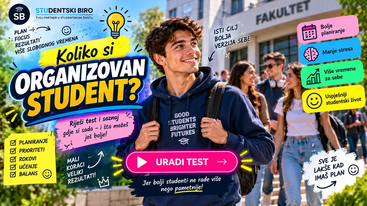 Koliko si organizovan student? – Studentski test
