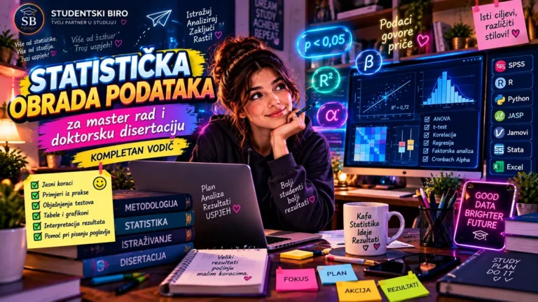 Statistička obrada podataka za master rad i doktorsku disertaciju