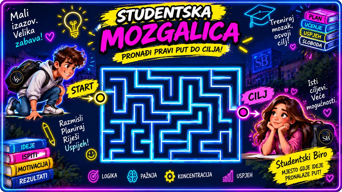 Studentska mozgalica: Pronađi pravi put do cilja